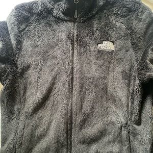black fuzzy north face.